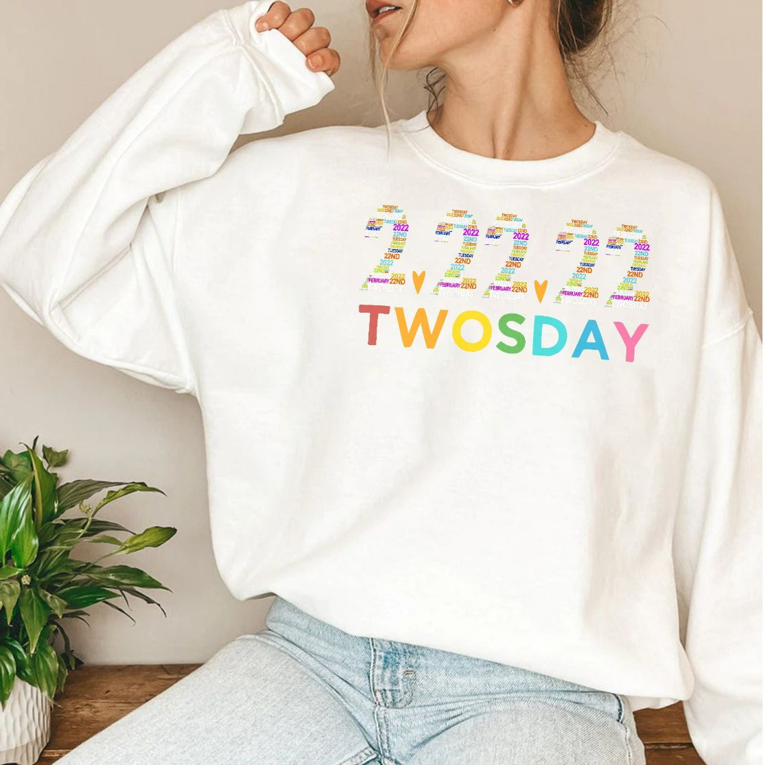 Happy Twosday Sweatshirt Happy Twosday Sweatshirt