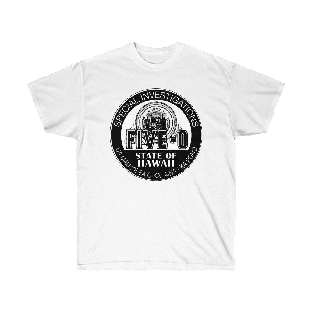 Hawaii Five-O Special Investigator Shield Unisex Ultra Cotton Tee Shirt Hawaii Five-O Special Investigator Shield Unisex Ultra Cotton Tee Shirt