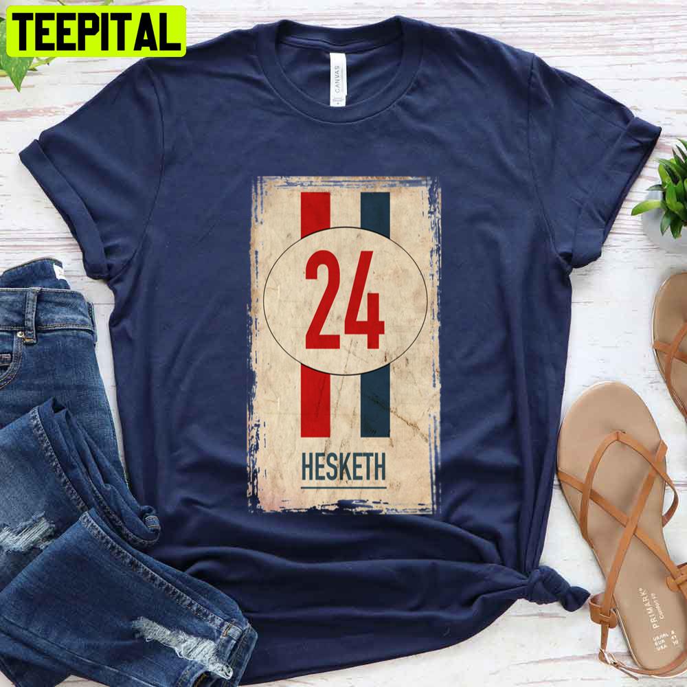Hesketh Racing Iconic James Hunt Number Unisex T-Shirt Hesketh Racing Iconic James Hunt Number Unisex T-Shirt