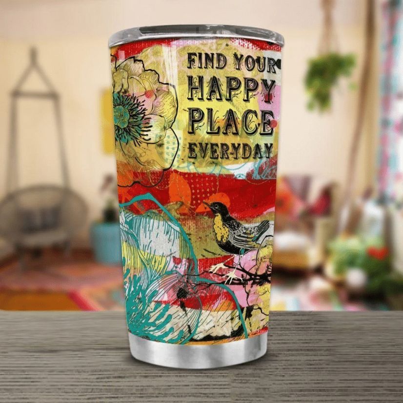 Hippie Happy Place Stainless Steel Cup Hippie Happy Place Stainless Steel Cup