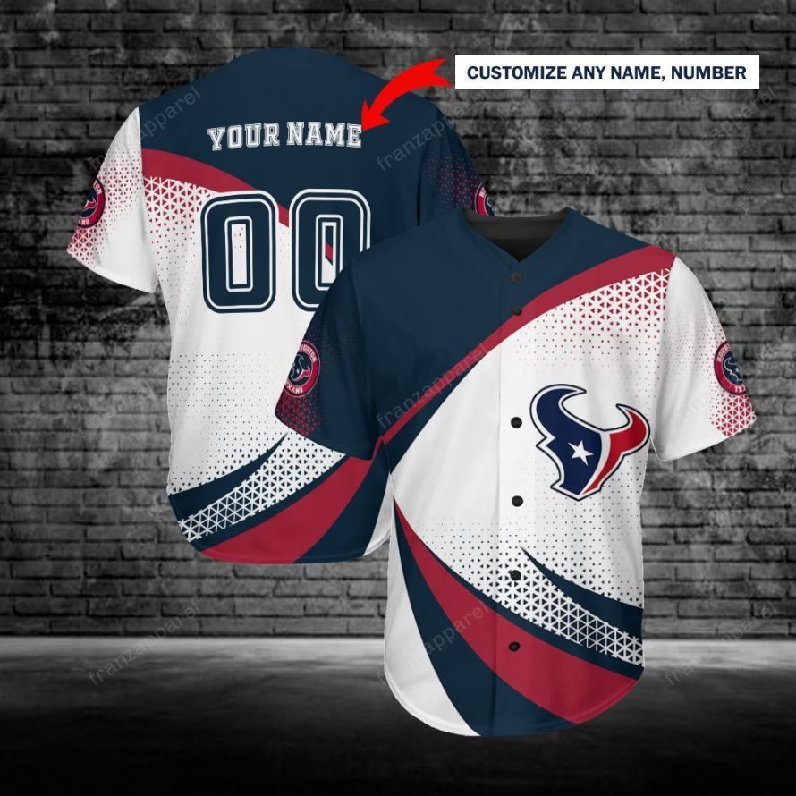 Houston Texans Personalized Baseball Jersey 233 Houston Texans Personalized Baseball Jersey 233