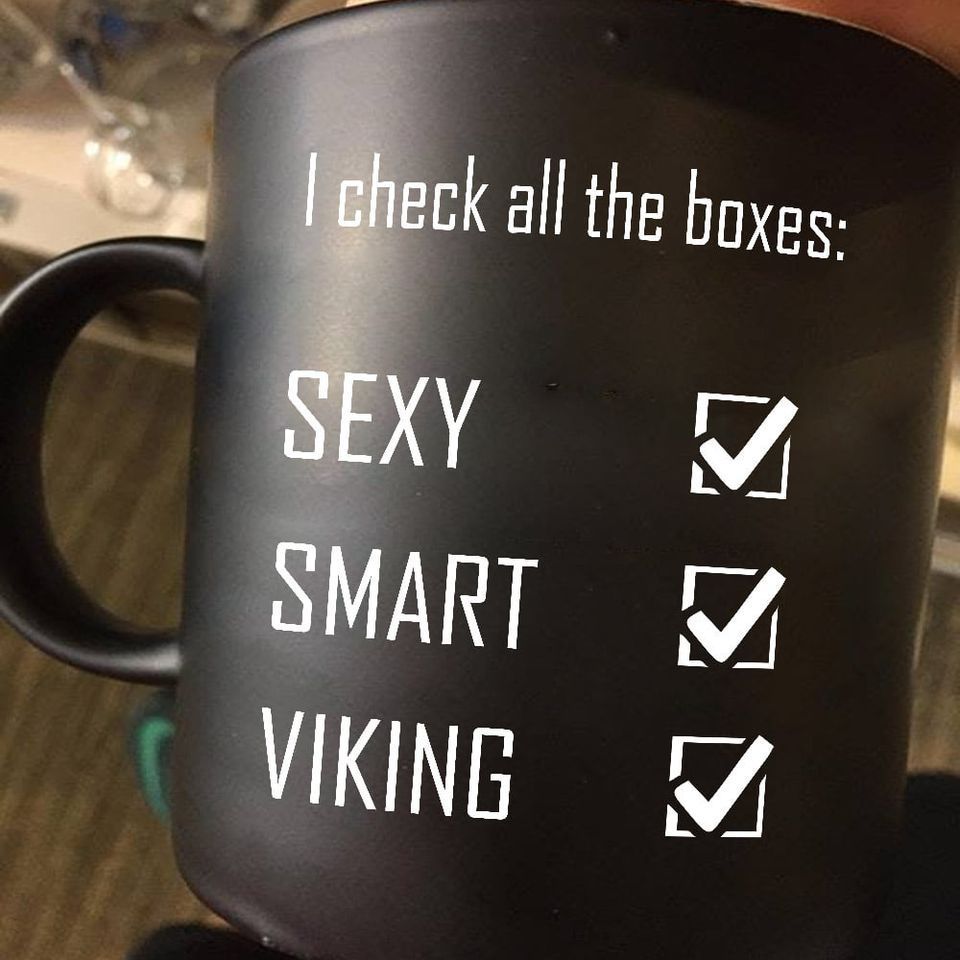 I Check All The Boxes Sexy Smart And Viking Premium Sublime Ceramic Coffee Mug Black I Check All The Boxes Sexy Smart And Viking Premium Sublime Ceramic Coffee Mug Black