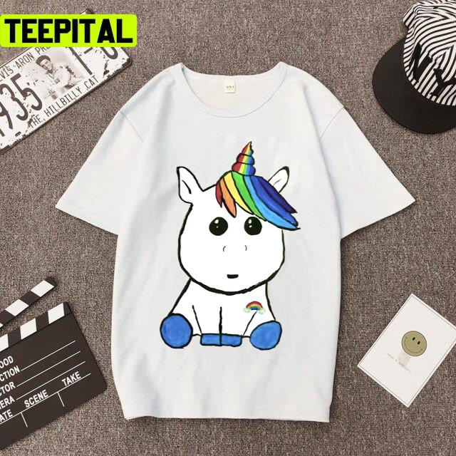 Innocent Baby Blue Unicorn Trendy Design Unisex T-Shirt Innocent Baby Blue Unicorn Trendy Design Unisex T-Shirt