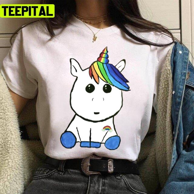 Innocent Baby Blue Unicorn Trendy Design Unisex T-Shirt Innocent Baby Blue Unicorn Trendy Design Unisex T-Shirt