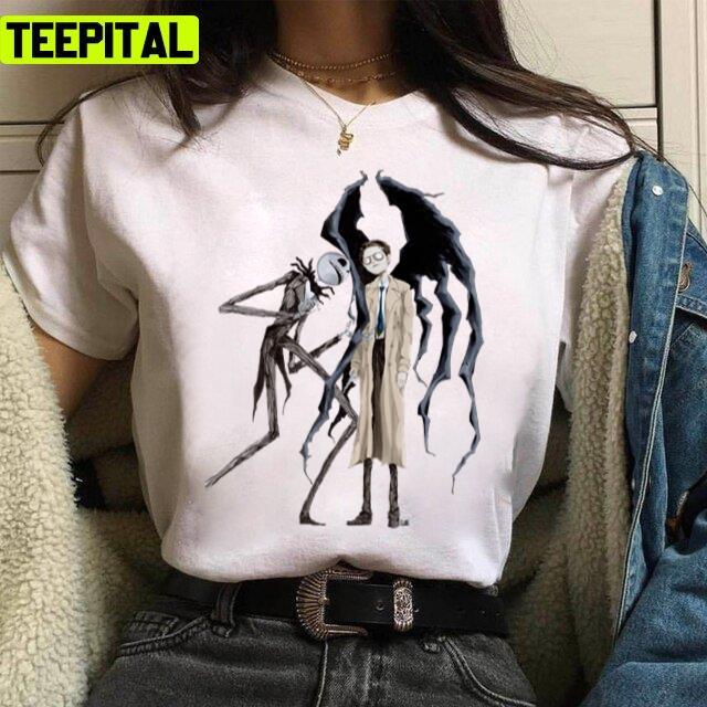 Jack And Castiel Supernatural Animated Art Unisex T-Shirt Jack And Castiel Supernatural Animated Art Unisex T-Shirt
