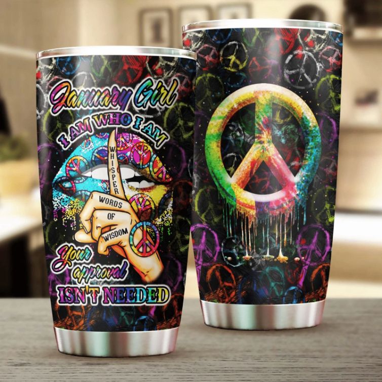 January Girl Hippie Stainless Steel Cup January Girl Hippie Stainless Steel Cup