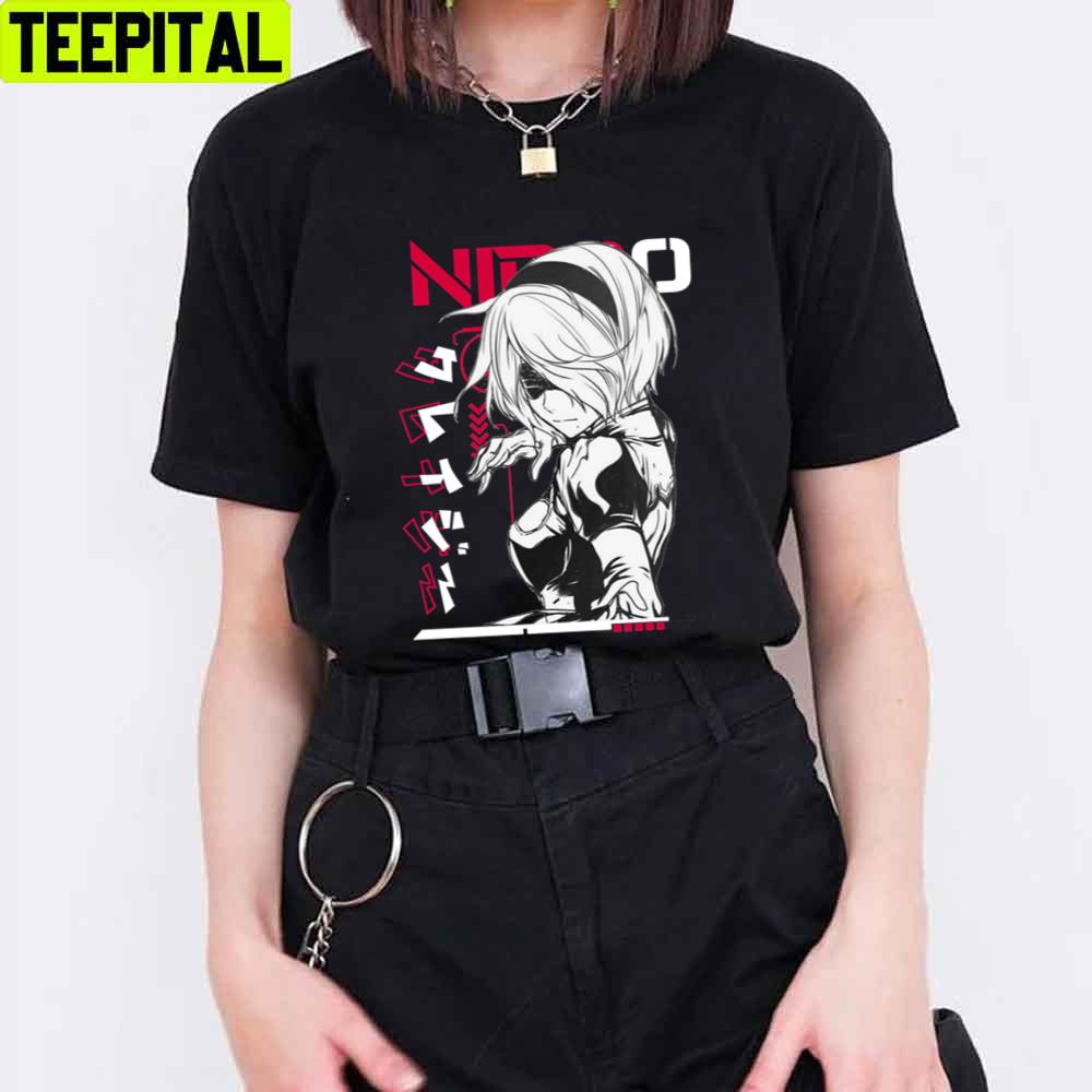 Japan Style 2b NieR Automata Unisex T-Shirt Japan Style 2b NieR Automata Unisex T-Shirt
