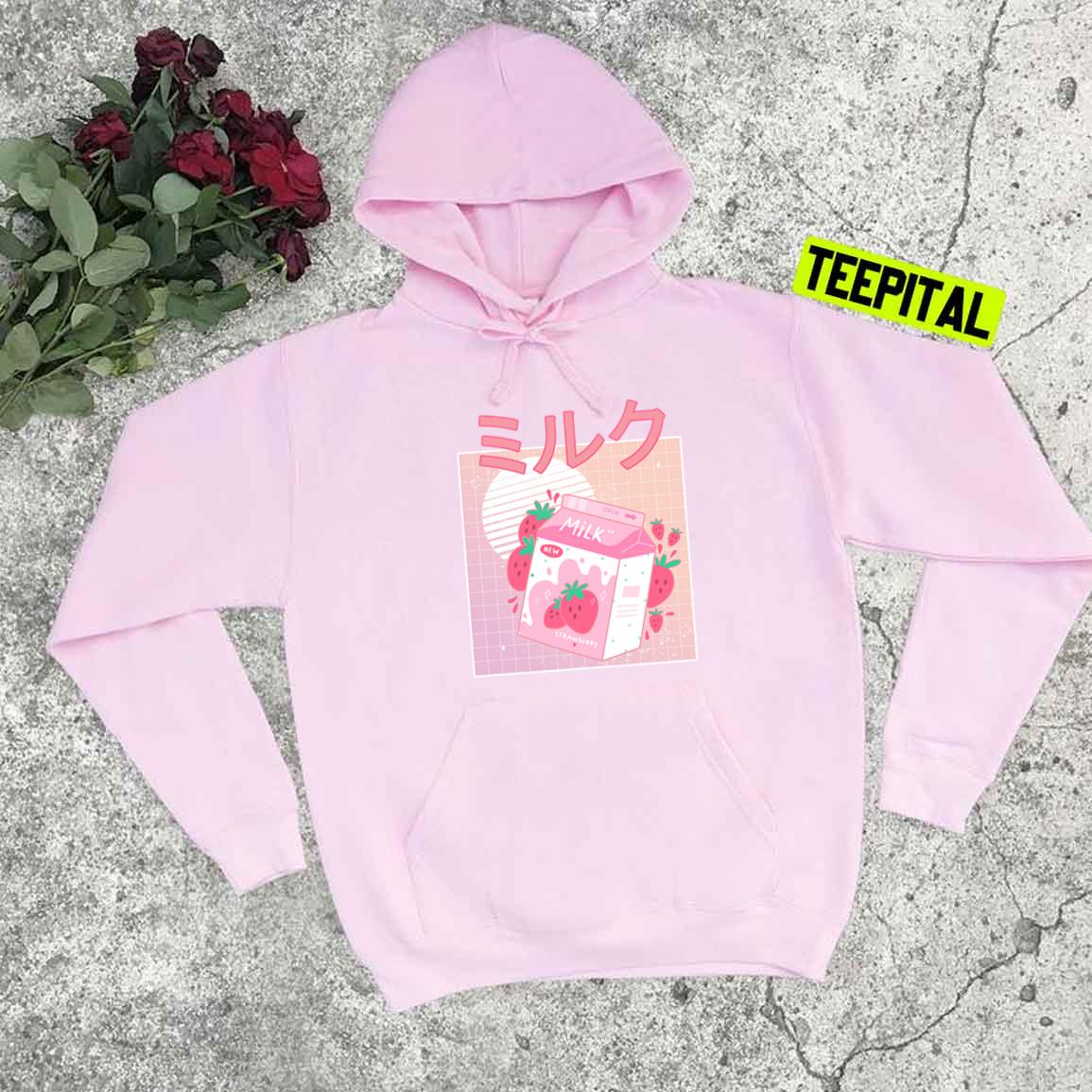 Japanese Aesthetics Kawaii Strawberry Milk Shake Unisex T-Shirt Japanese Aesthetics Kawaii Strawberry Milk Shake Unisex T-Shirt