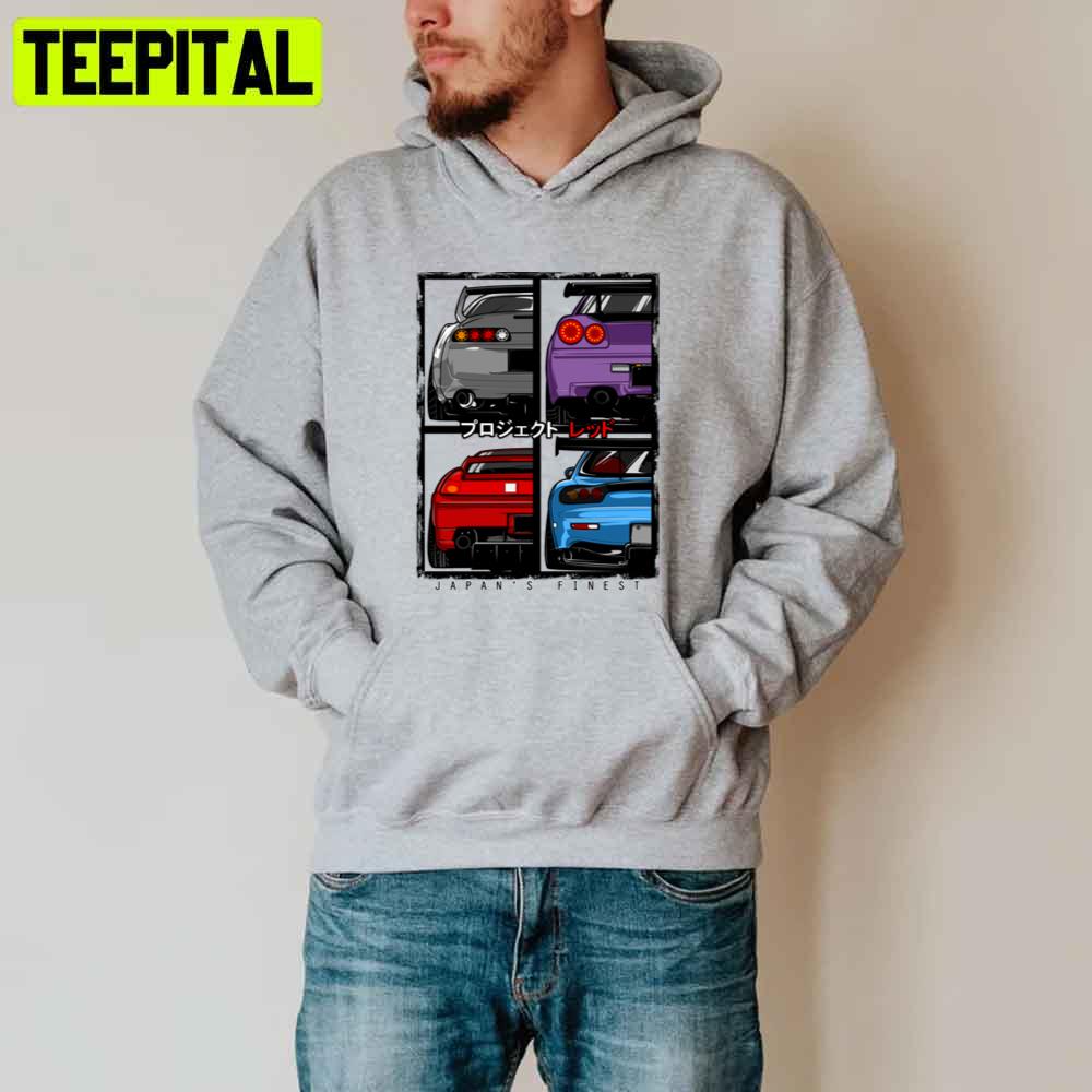 Japans Finest Supra R34 Nsx Fd3s Rx7 Unisex T-Shirt Japans Finest Supra R34 Nsx Fd3s Rx7 Unisex T-Shirt