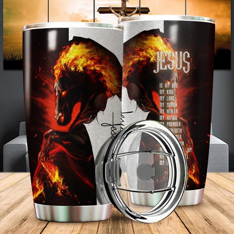 Jesus Is My King Love Horse Stainless Steel Cup Jesus Is My King Love Horse Stainless Steel Cup