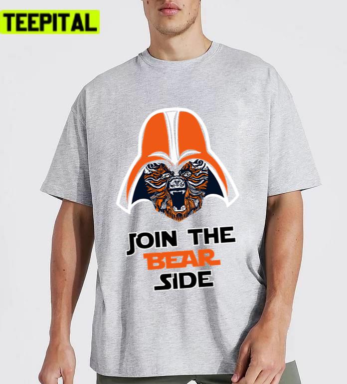 Join The Bear Side Chicago American Football Design Unisex T-Shirt Join The Bear Side Chicago American Football Design Unisex T-Shirt