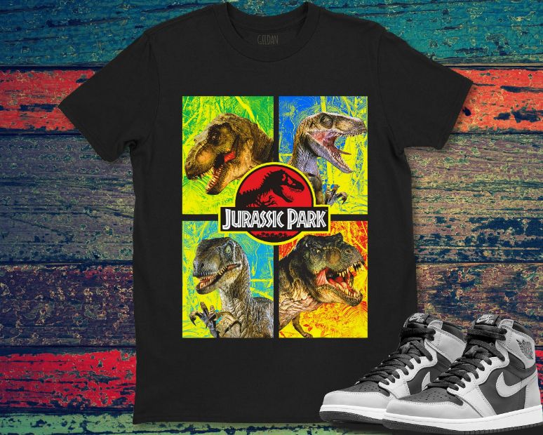 Jurassic Park 4 Heads Dinosaur T-rex Vintage Unisex Gift T-Shirt Jurassic Park 4 Heads Dinosaur T-rex Vintage Unisex Gift T-Shirt