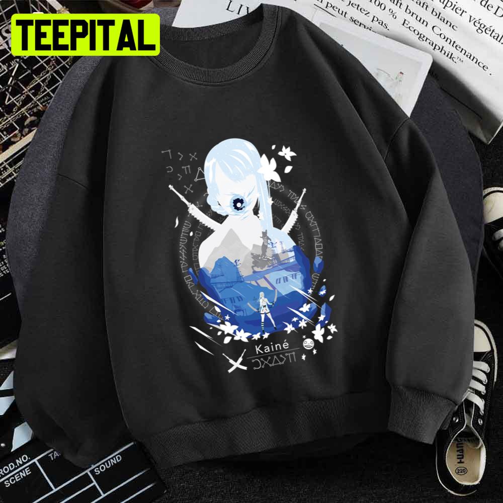 Kaine Negative Space NieR Automata Unisex T-Shirt Kaine Negative Space NieR Automata Unisex T-Shirt