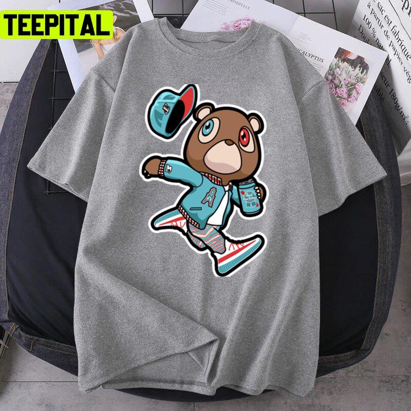 Kanye West Dropout Bear Houston Oilers Vintage Unisex T-Shirt Kanye West Dropout Bear Houston Oilers Vintage Unisex T-Shirt
