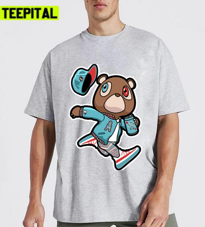 Kanye West Dropout Bear Houston Oilers Vintage Unisex T-Shirt Kanye West Dropout Bear Houston Oilers Vintage Unisex T-Shirt