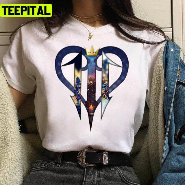 Kingdom Hearts Trilogy Symbol Design Unisex T-Shirt Kingdom Hearts Trilogy Symbol Design Unisex T-Shirt