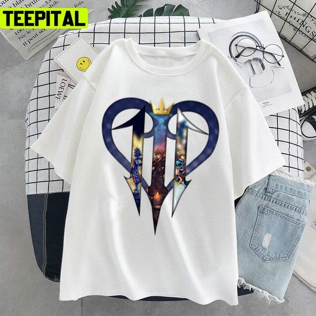 Kingdom Hearts Trilogy Symbol Design Unisex T-Shirt Kingdom Hearts Trilogy Symbol Design Unisex T-Shirt