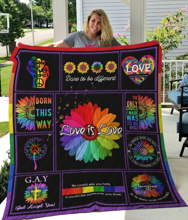 Lgbt Pride Born This Way Quilt Blanket Lgbt Pride Born This Way Quilt Blanket