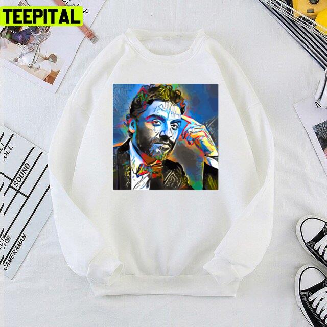 Line Color Oscar Isaac Portrait Design Unisex T-Shirt Line Color Oscar Isaac Portrait Design Unisex T-Shirt
