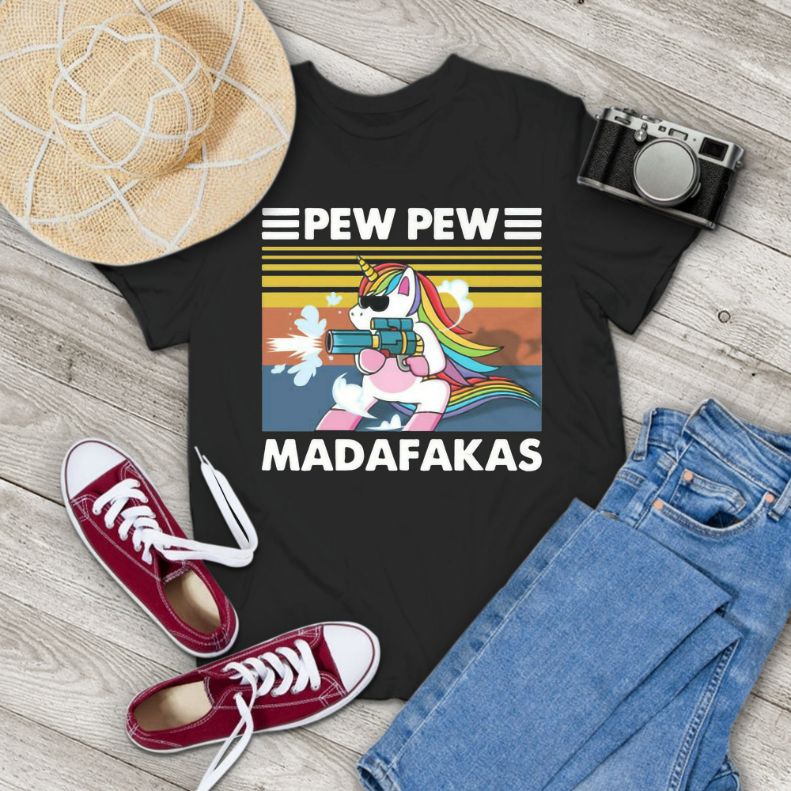 Madafakas Unicorn Funny Vintage T-Shirt Madafakas Unicorn Funny Vintage T-Shirt