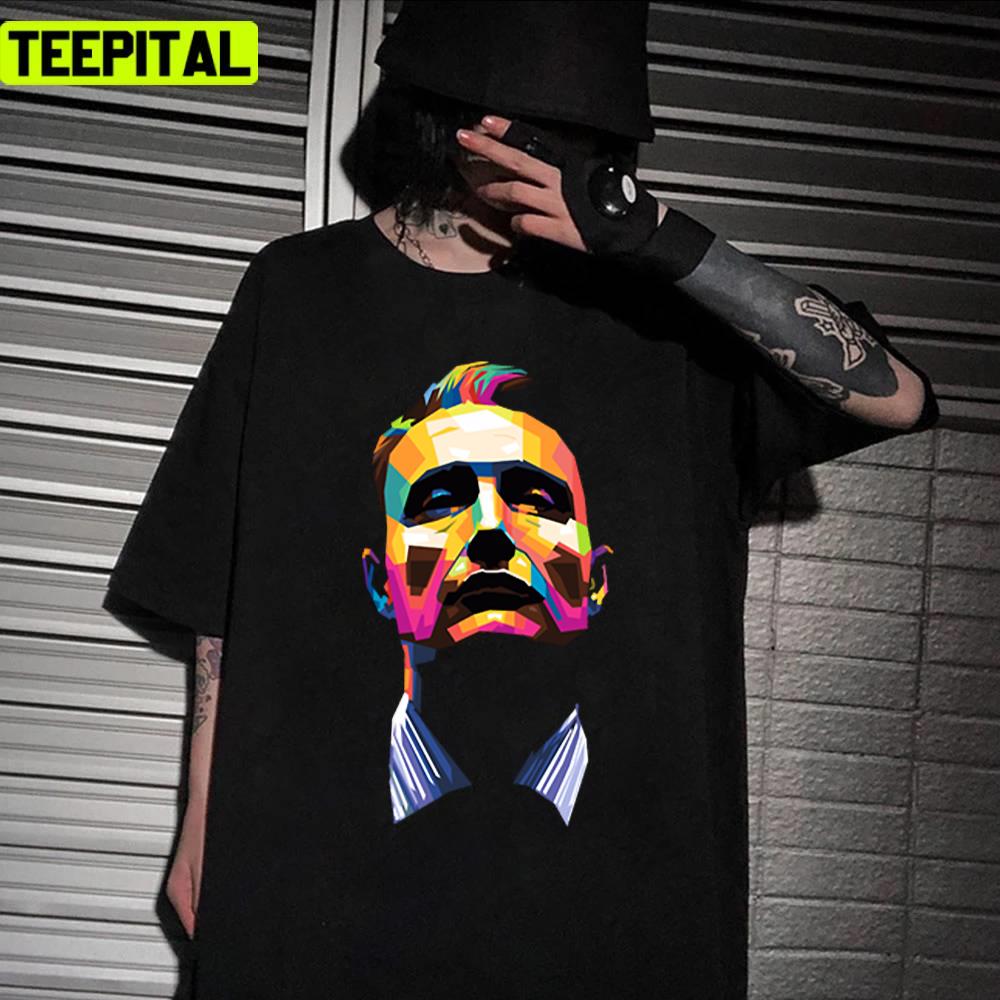 Mads Mikkelsen Colorful Geometric Design Unisex T-Shirt Mads Mikkelsen Colorful Geometric Design Unisex T-Shirt