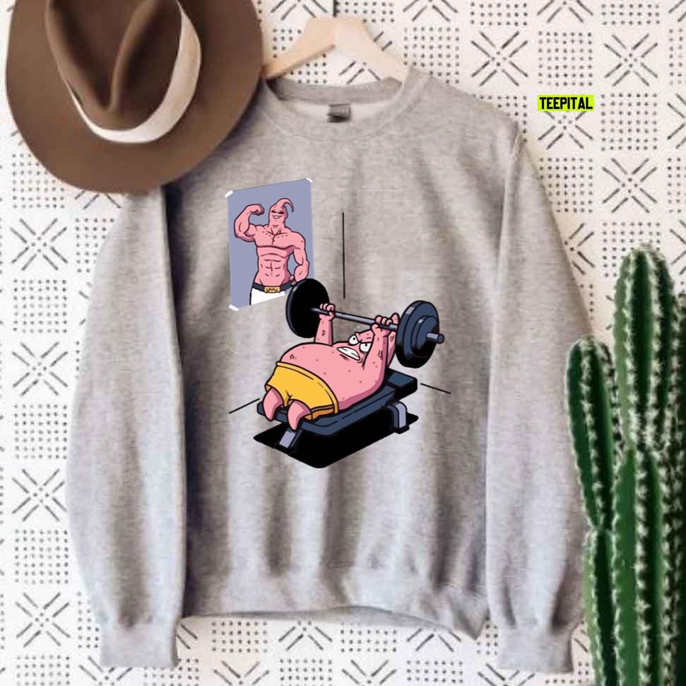 Majin Buu Vs Patrick Funny Motivational Gym Unisex T-Shirt Majin Buu Vs Patrick Funny Motivational Gym Unisex T-Shirt