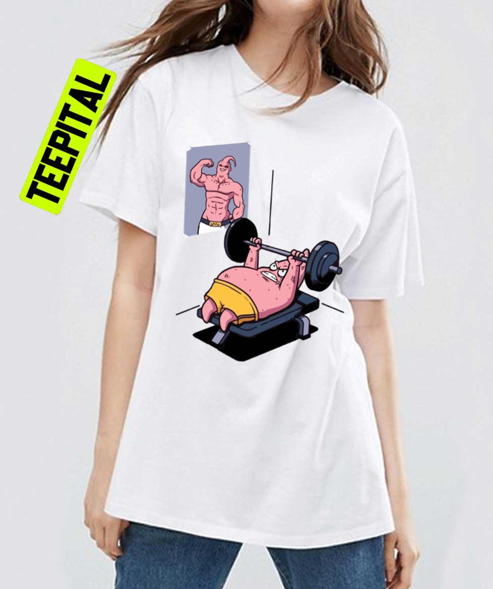 Majin Buu Vs Patrick Funny Motivational Gym Unisex T-Shirt Majin Buu Vs Patrick Funny Motivational Gym Unisex T-Shirt