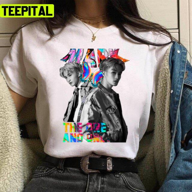 Mark Korean Kpop Floral Design Unisex T-Shirt Mark Korean Kpop Floral Design Unisex T-Shirt