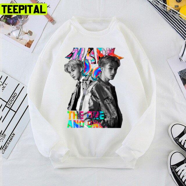 Mark Korean Kpop Floral Design Unisex T-Shirt Mark Korean Kpop Floral Design Unisex T-Shirt