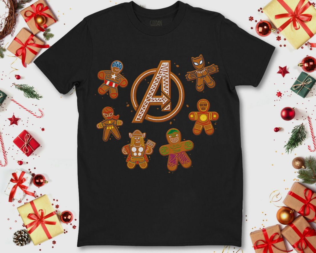 Marvel Avengers Gingerbread Cookies Shirt Marvel Avengers Gingerbread Cookies Shirt