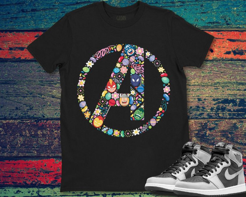 Marvel Avengers Logo Easter T-Shirt Marvel Avengers Logo Easter T-Shirt