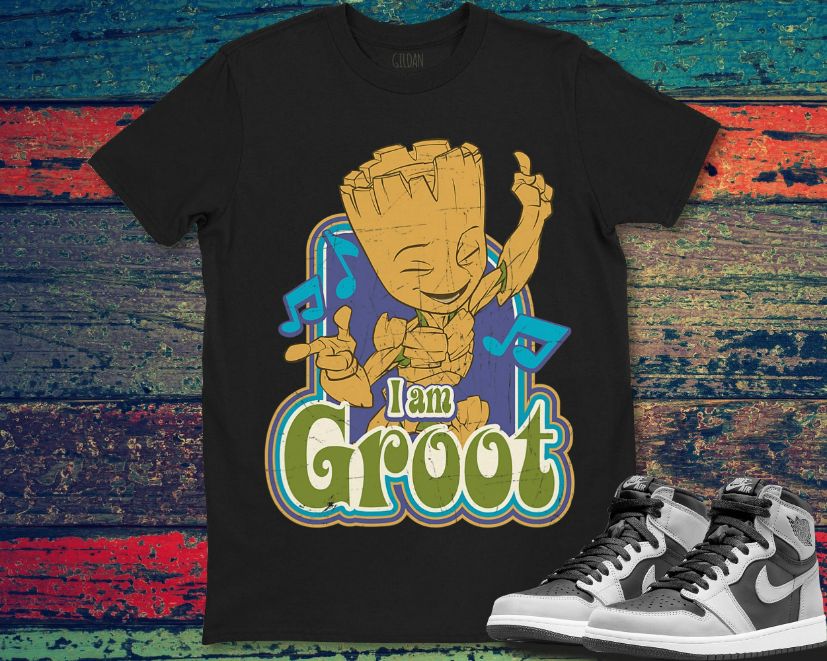 Marvel Guardians of the Galaxy I am Groot Vintage Music Graphic Unisex Gift T-Shirt Marvel Guardians of the Galaxy I am Groot Vintage Music Graphic Unisex Gift T-Shirt