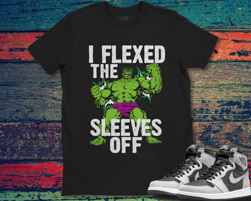 Marvel Hulk Vintage I Flexed The Sleeves Off Unisex Gift T-Shirt Marvel Hulk Vintage I Flexed The Sleeves Off Unisex Gift T-Shirt
