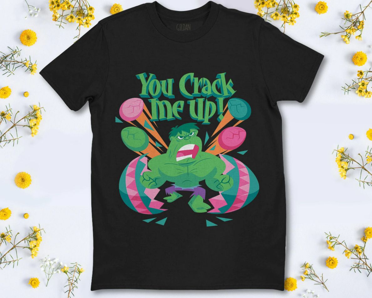 Marvel Hulk You Crack Me Up Easter T-Shirt Marvel Hulk You Crack Me Up Easter T-Shirt