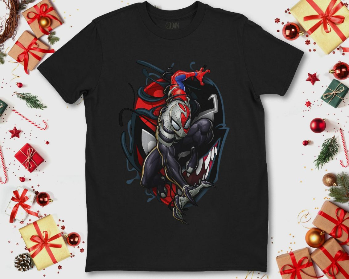 Marvel Spider-Man Maximum Venom Spider-Man Action Shot Unisex T-Shirt Marvel Spider-Man Maximum Venom Spider-Man Action Shot Unisex T-Shirt