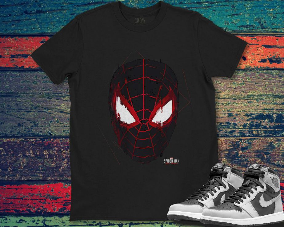 Marvel Spider-Man Miles Morales Glitch Mask T-Shirt Marvel Spider-Man Miles Morales Glitch Mask T-Shirt
