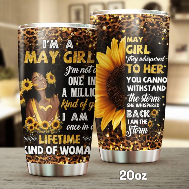 May Black Girl Queen Stainless Steel Cup May Black Girl Queen Stainless Steel Cup
