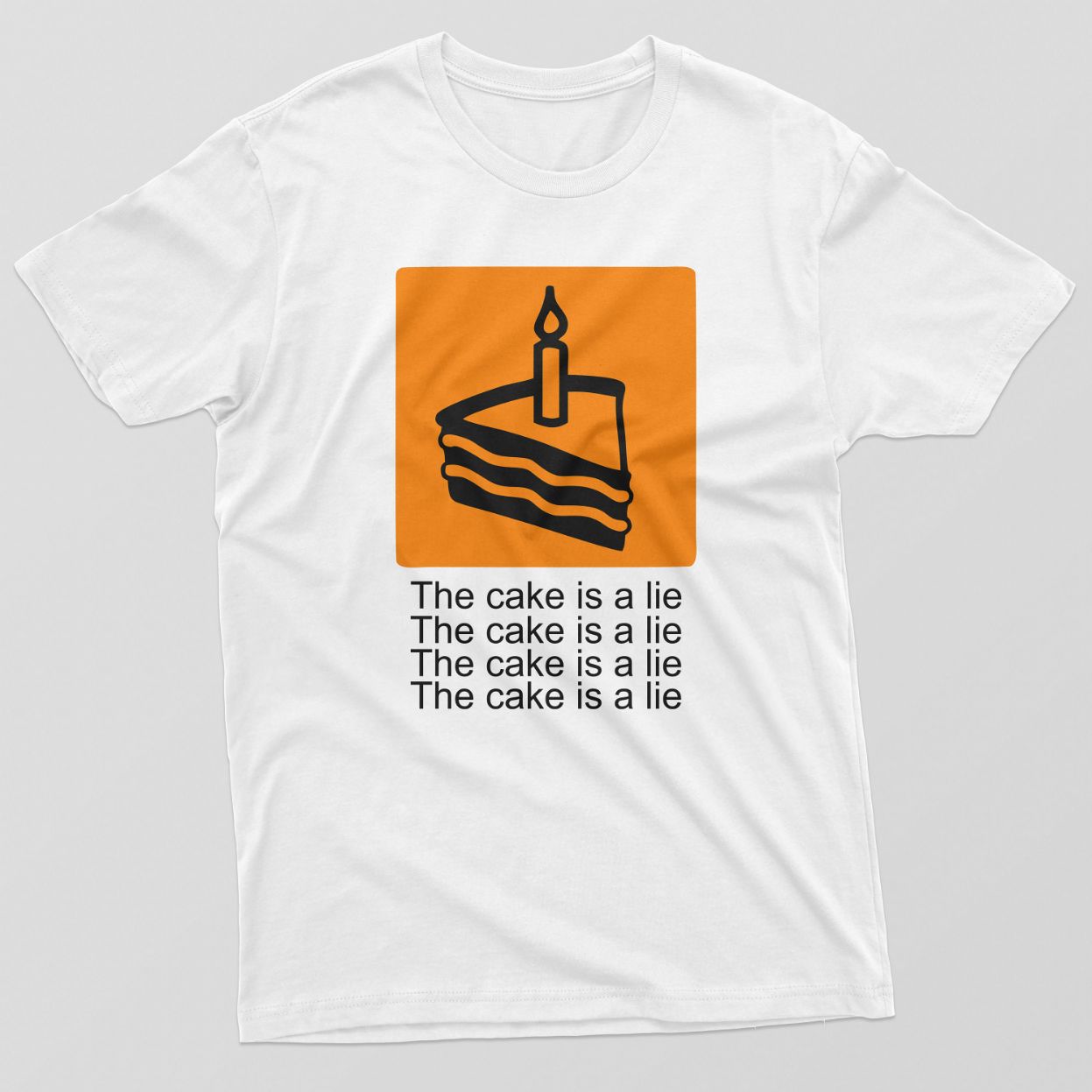 Mens Cake is a Lie T-Shirt Mens Cake is a Lie T-Shirt
