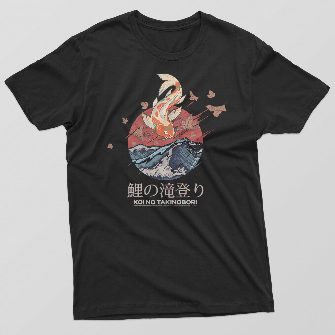 Mens Japanese Koi Carp Artistic Fish T-Shirt Mens Japanese Koi Carp Artistic Fish T-Shirt