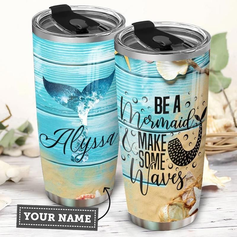 Mermaid Waves Stainless Steel Cup Mermaid Waves Stainless Steel Cup