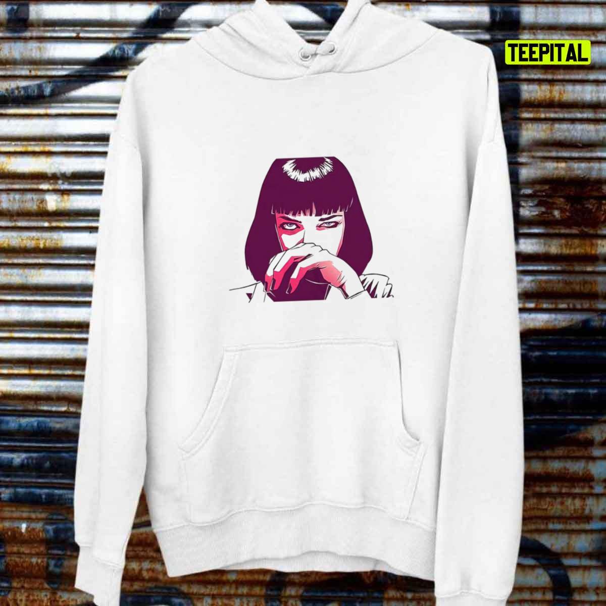 Mia Wallace Quentin Pulp Fiction Movie Film Retro Unisex T-Shirt Mia Wallace Quentin Pulp Fiction Movie Film Retro Unisex T-Shirt