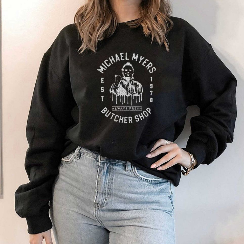 Michael Myers Butcher Shop Sweatshirt Michael Myers Butcher Shop Sweatshirt