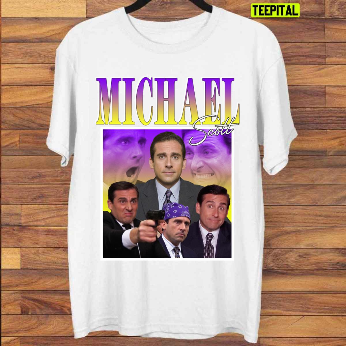 Michael Scott Vintage 90s Style Bootleg Actor Unisex T-Shirt Michael Scott Vintage 90s Style Bootleg Actor Unisex T-Shirt