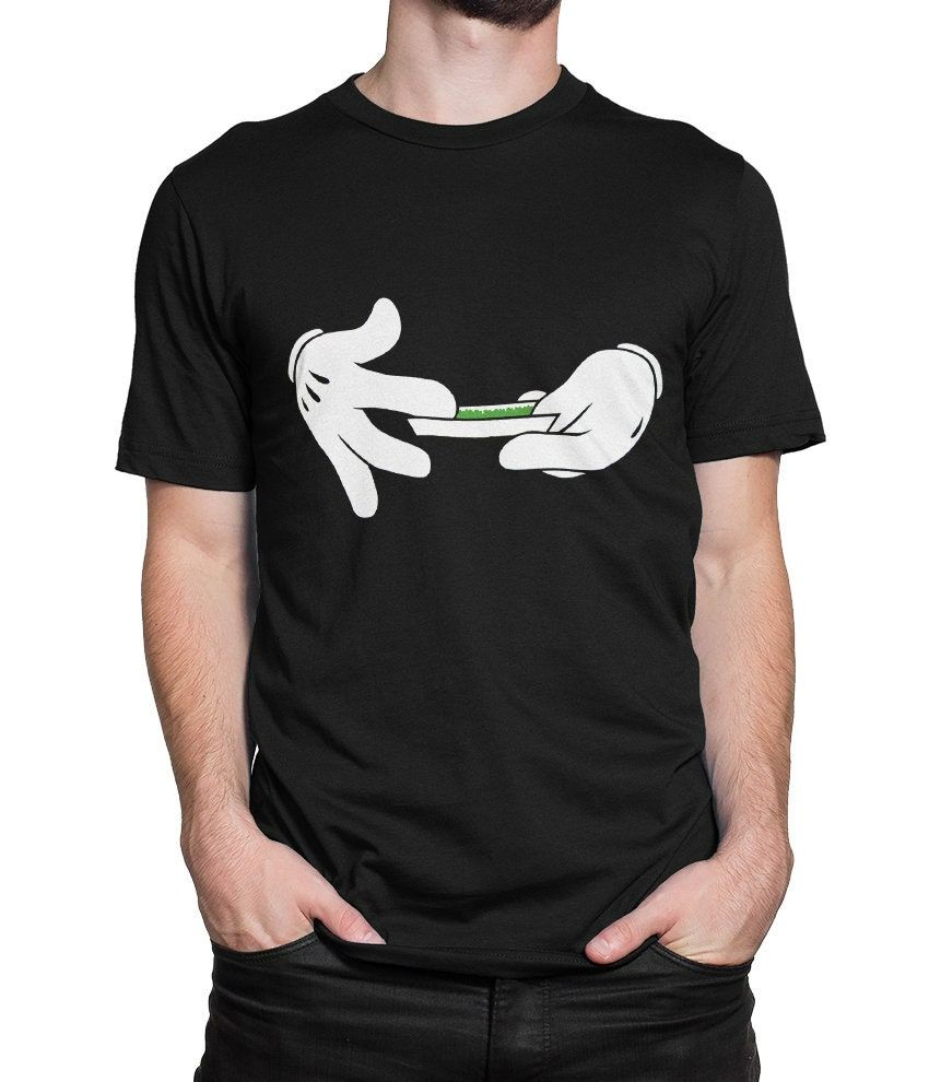Mickey Mouse Rolling the Joint Funny T-Shirt Mickey Mouse Rolling the Joint Funny T-Shirt