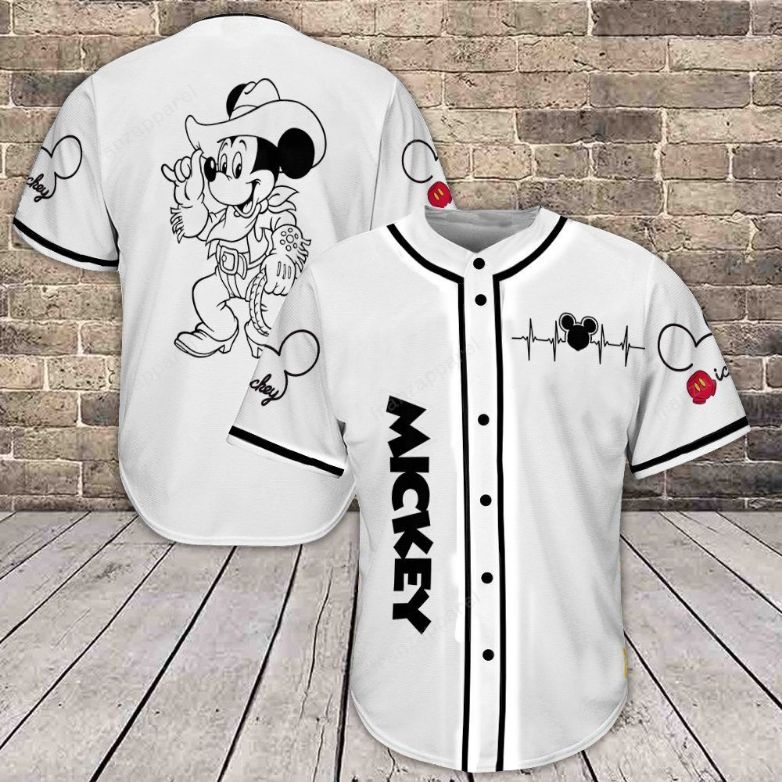 Mickey Personalized 3d Baseball Jersey Limited 19 Mickey Personalized 3d Baseball Jersey Limited 19