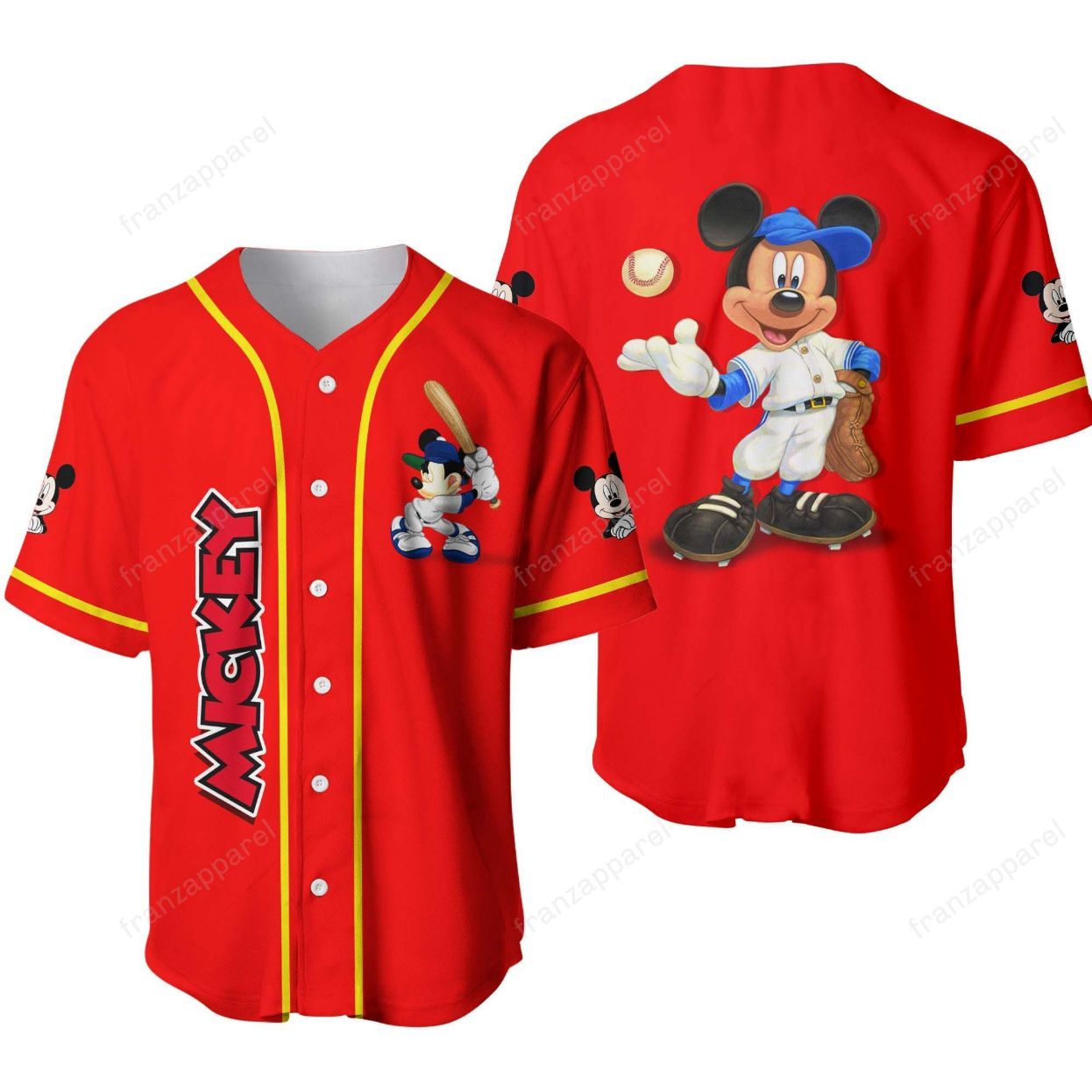 Mickey Personalized 3d Baseball Jersey Mickey Personalized 3d Baseball Jersey