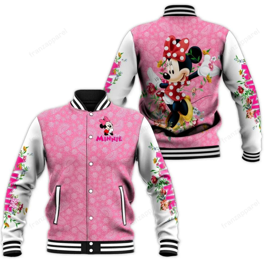 Minnie Baseball Jacket 13 Personalized 3d Baseball Jersey Minnie Baseball Jacket 13 Personalized 3d Baseball Jersey