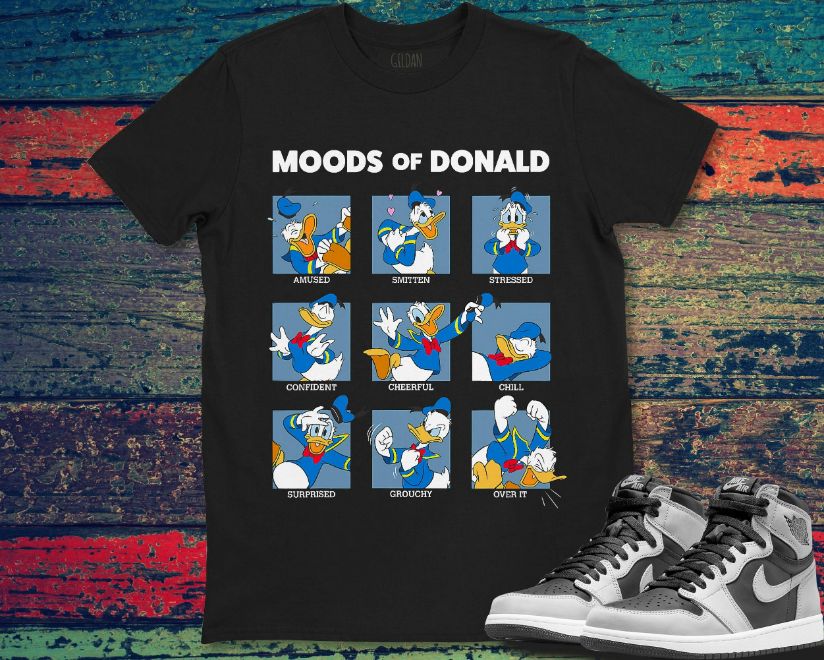 Moods Of Donald Duck Funny Face Unisex Gift T-Shirt Moods Of Donald Duck Funny Face Unisex Gift T-Shirt