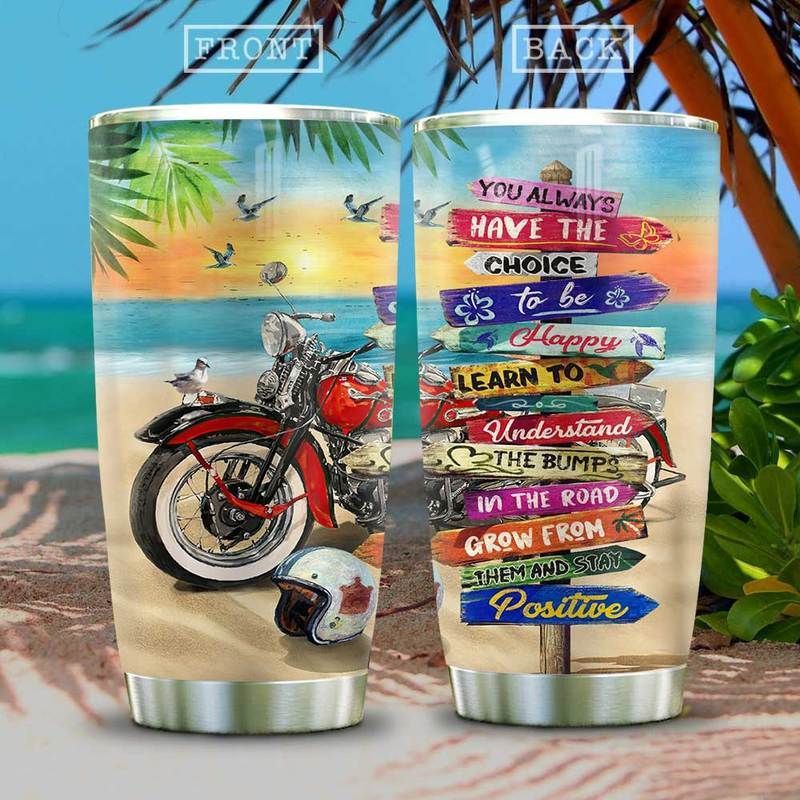 Motorcycle Beach Stainless Steel Cup Motorcycle Beach Stainless Steel Cup