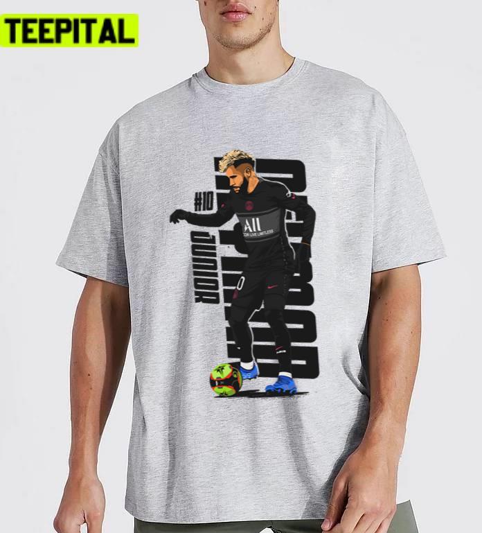Neymar In Black Illustration Unisex T-Shirt Neymar In Black Illustration Unisex T-Shirt